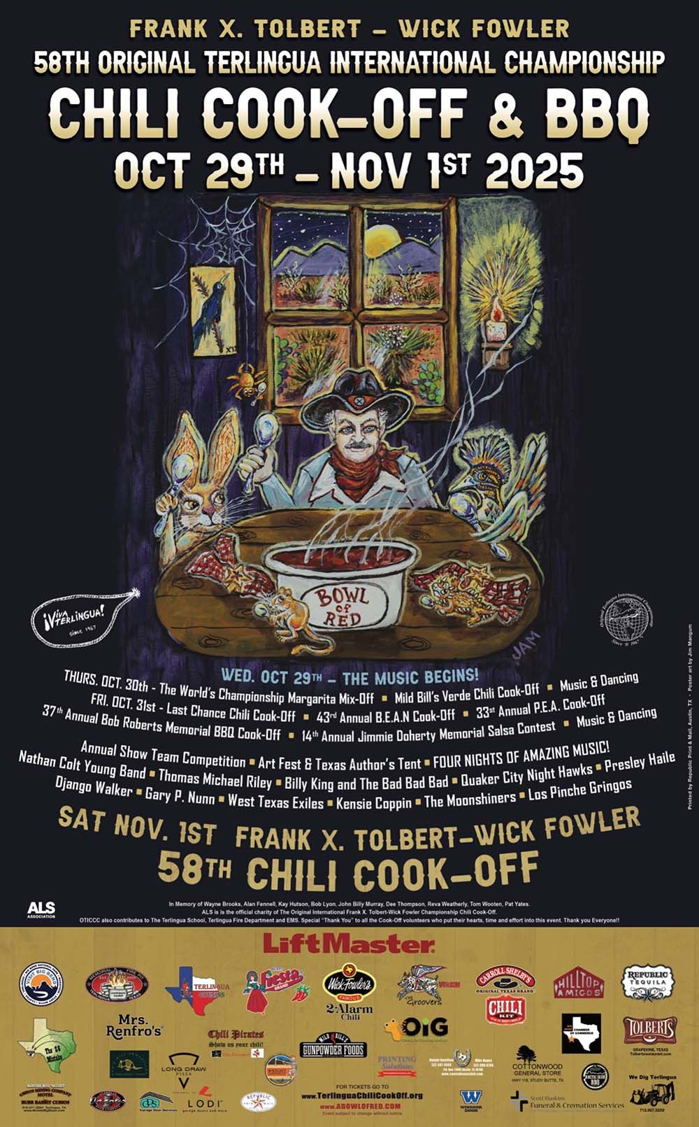 2025 Terlingua Chilli Cook-Off Poster